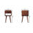 Mini Caramel Curved Bedside With Lower Slot-108808822