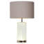 Lydia 22.83" Nickel/White Table Lamp