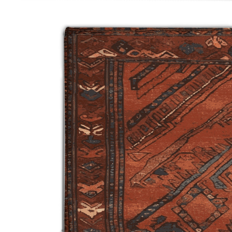 Tapis d'intérieur et d'extérieur brun Persian, Rectangulaire 2 pi x 3 pi