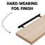 Floating Shelf Wall Shelf Kit, Foiled Finish-10343155-10343153