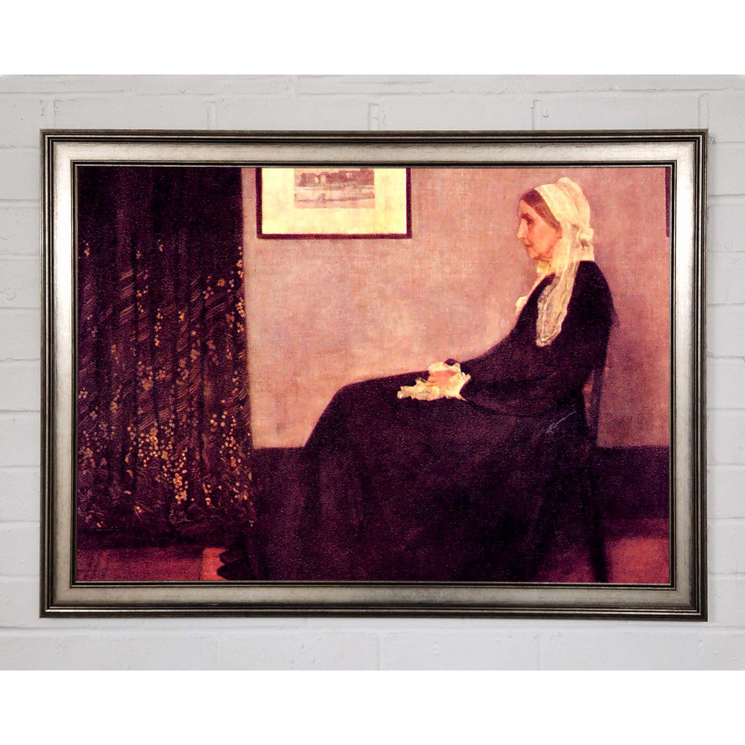 Gerahmtes Leinwandbild Whistlers Mother von Whistler