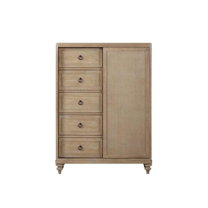 Commode 5 tiroirs finition sable