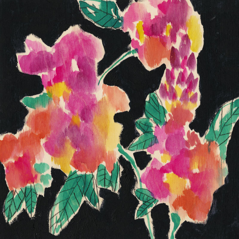 Tropical Vibe I by Jennifer Goldberger - Wrapped Canvas Print, 30cm H x 30cm W