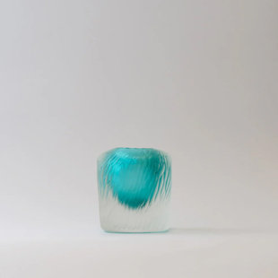 Décoration carrée en verre sablé