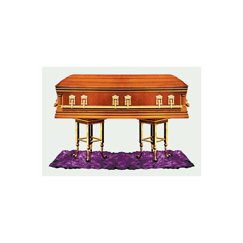 Casket bronze state, impression