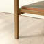 Armoire de rangement au design moderne, finition brune