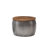 Synthia Hammered Metal Drum Coffee Table with Storage and Wooden Top-2076761967-2076761966