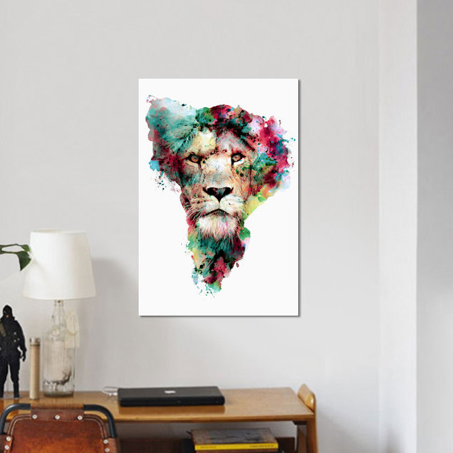 « the king », reproduction d’impression sur toile, H 12 po x l 8 po x P 0,75 po, Toile tendue, Pas de tapis