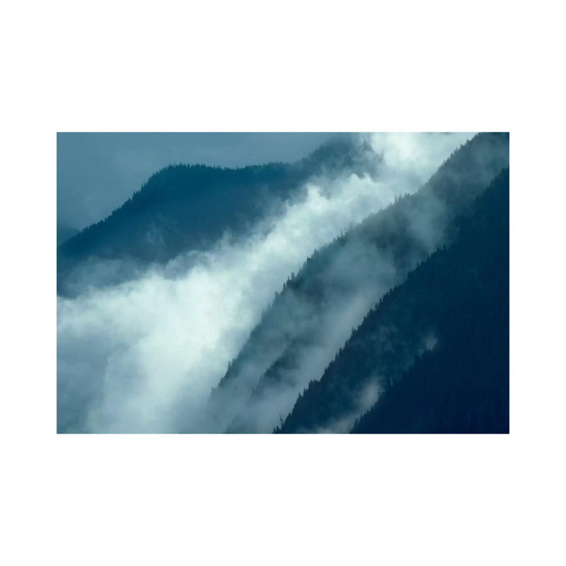 Mist Rising In The Cascade Mountains Near Hope, British Columbia, Canada by Tim Fitzharris - Wrapped Canvas Print