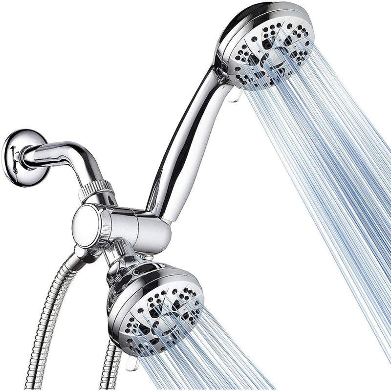 Pomme de douche double multifonction réglable