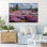  Décoration murale printanière sur toile, fleurs sauvages, impressions de nature florales, peinture de paysage pour le salon, œuvre d'art forestier, affiche d'arbre prête à être accrochée, grand format, 18 po x 24 po