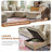 102'' Wide Reversible Modern Modular Sectional Sofa With Storage Ottoman -Premium Chenille Fabric-826130808