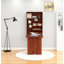 Bureau mural, bureau convertible escamotable, acajou