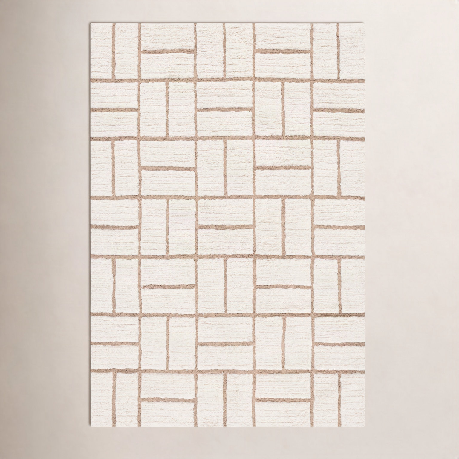 Volla Hand-Woven Striped Wool Rug, Rectangle 4' x 6'