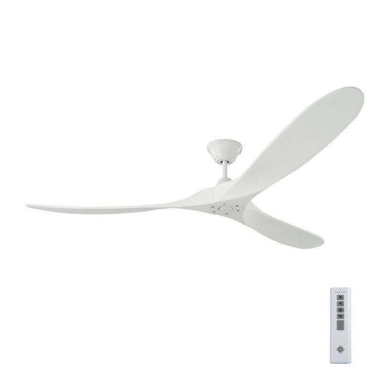 Élégance élégante: ventilateur de plafond blanc mat de 70 po Maverick par Visual Comfort
