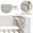 Wooden  L-Shaped Daybed Corner Bed Under-Bed Drawers  With Storage Bookcase And Upholstered Headboard And USB Charging Ports For Limited Space-603726059-603726057