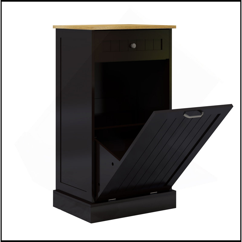 Armoire à ordures polyvalente pour la cuisine et la lessive, avec de multiples fonctions et un design élégant.