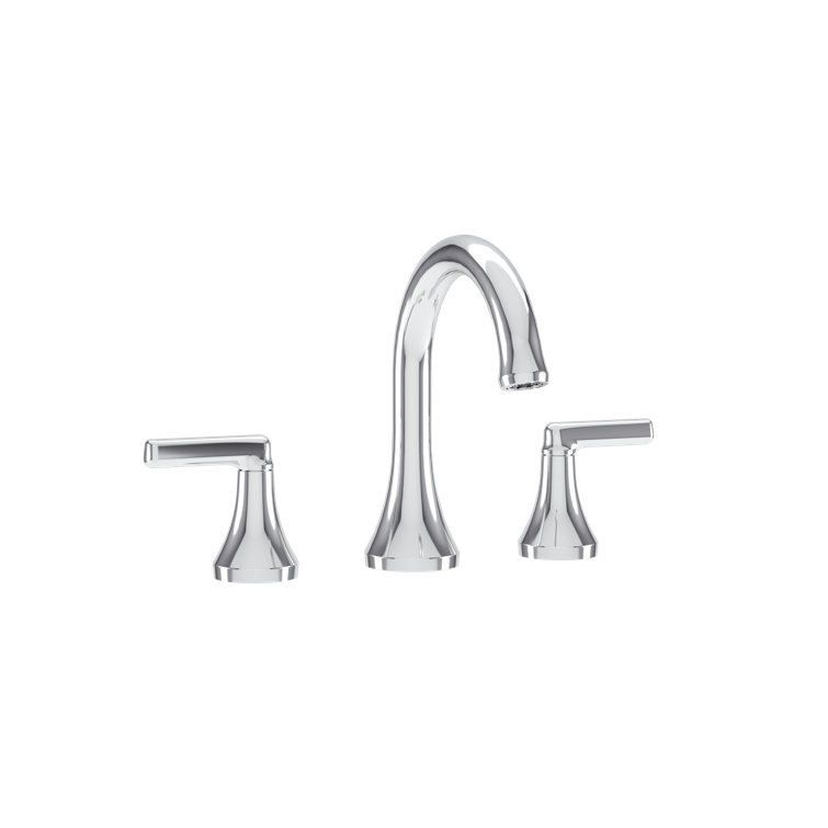 Birch Two-Handle Bathroom Faucet with Push Pop Drain