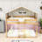 Twin Over Twin Wooden House-Shaped Bunk Bed With Tent Design-1632210921
