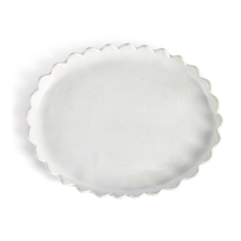 Plateau ovale Drian, Blanc