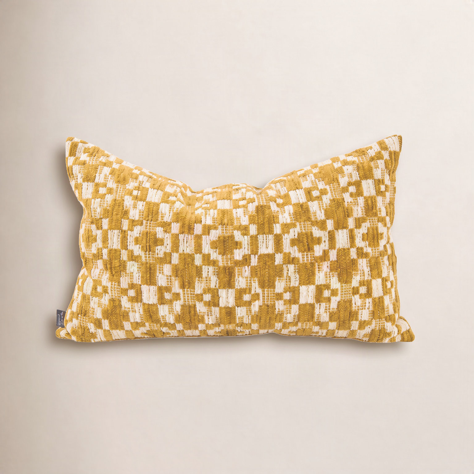 Fraser 24" x 14" Throw Pillow, Mustard