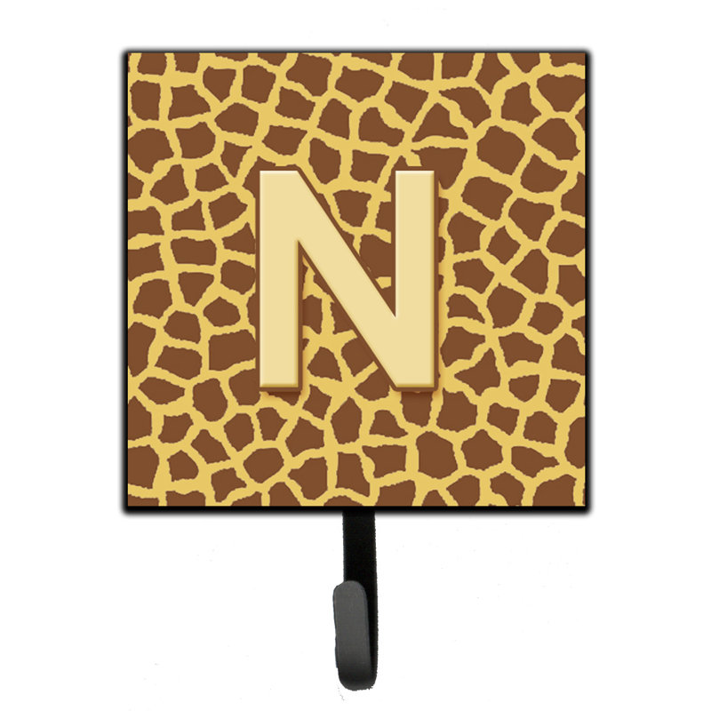 Porte-laisse giraffe monogramme et crochet mural, N
