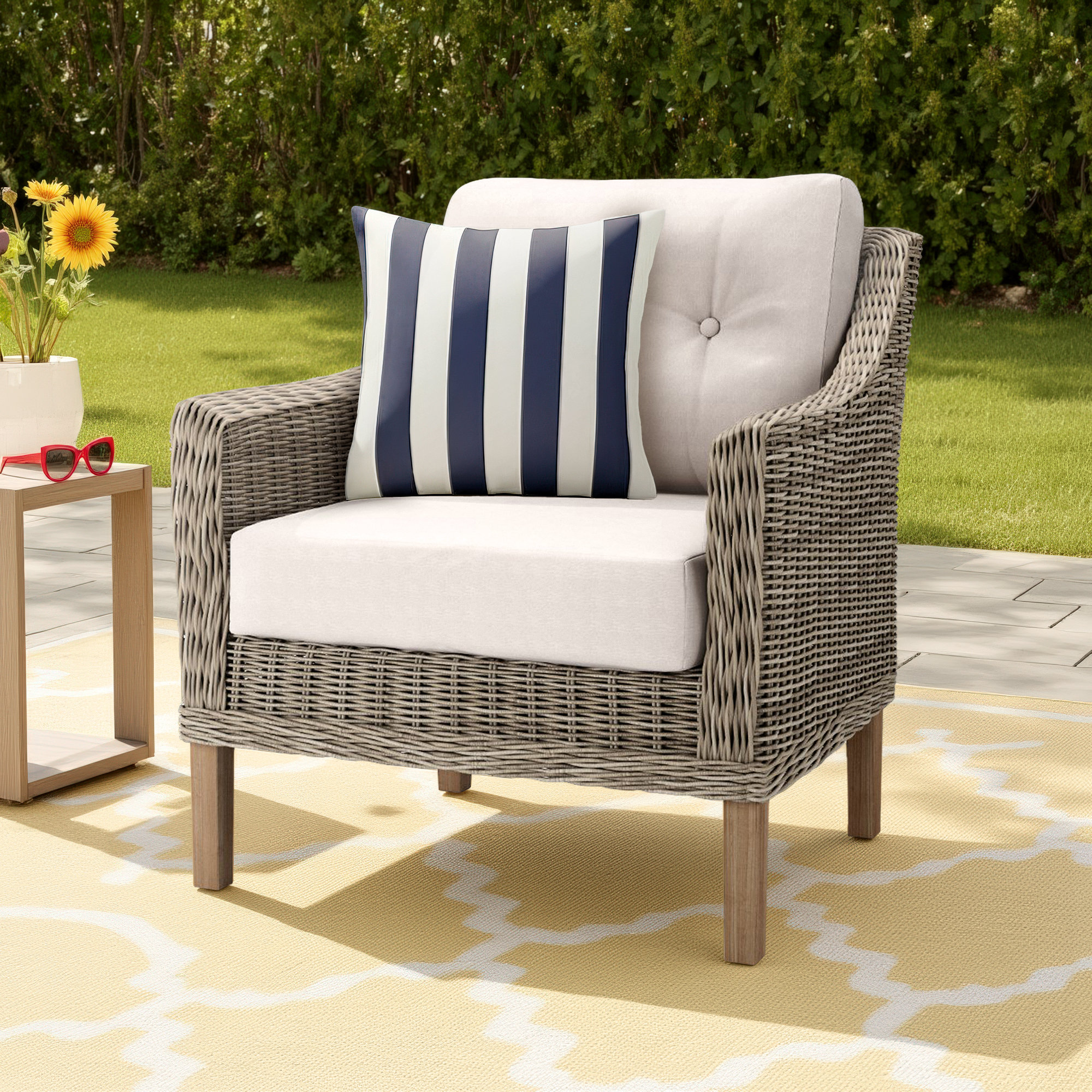 Kells Patio Chair with Sunbrella Cushions