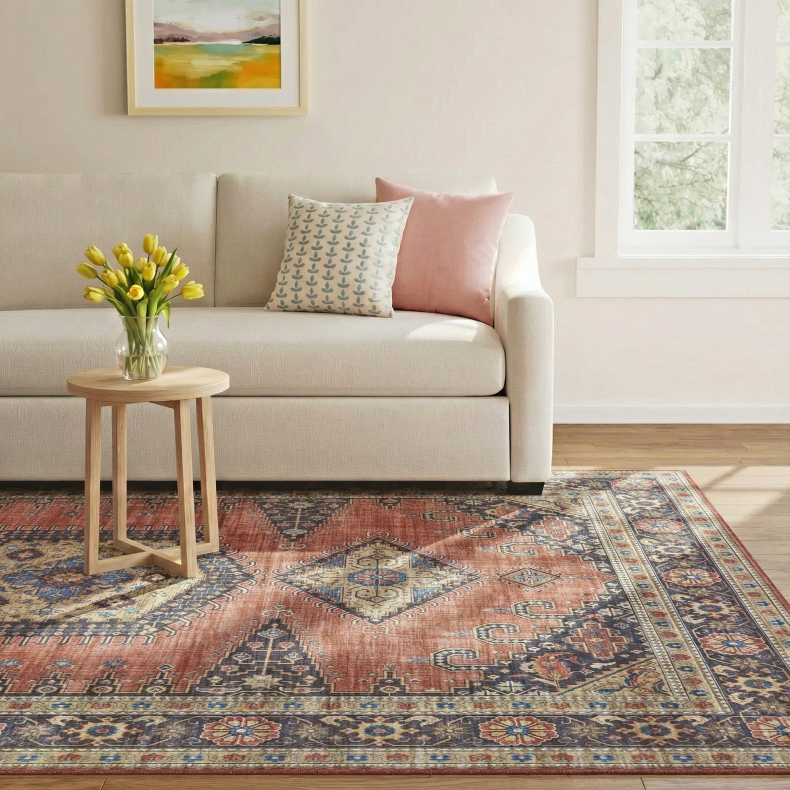 Avonmore Red Oriental Rug, Rectangle 8' x 10'