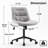 Isayiah Upholsterd Swivel Office Chair Faux Leather Task Chair Computer Desk Chair-589624848