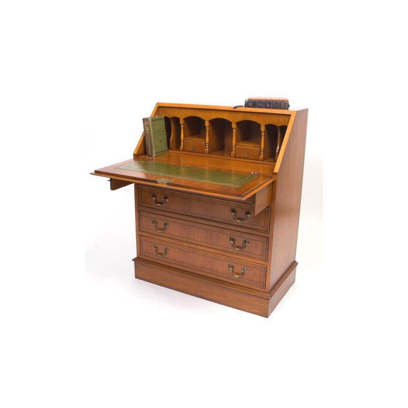 Tarporley Executive Desk, Yewtree, Tan