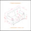 Canapé en tissu 59,5 po 59 po-1364334656