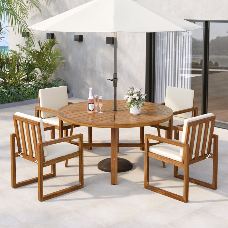Ensemble repas d'extérieur 5 pièces 5 pièces