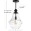 Luminaire suspendu 1 lumière Cason
