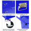Chariot détachable pour 6 outils - bleu, grand espace de rangement interne pour atelier de réparation-1737288573