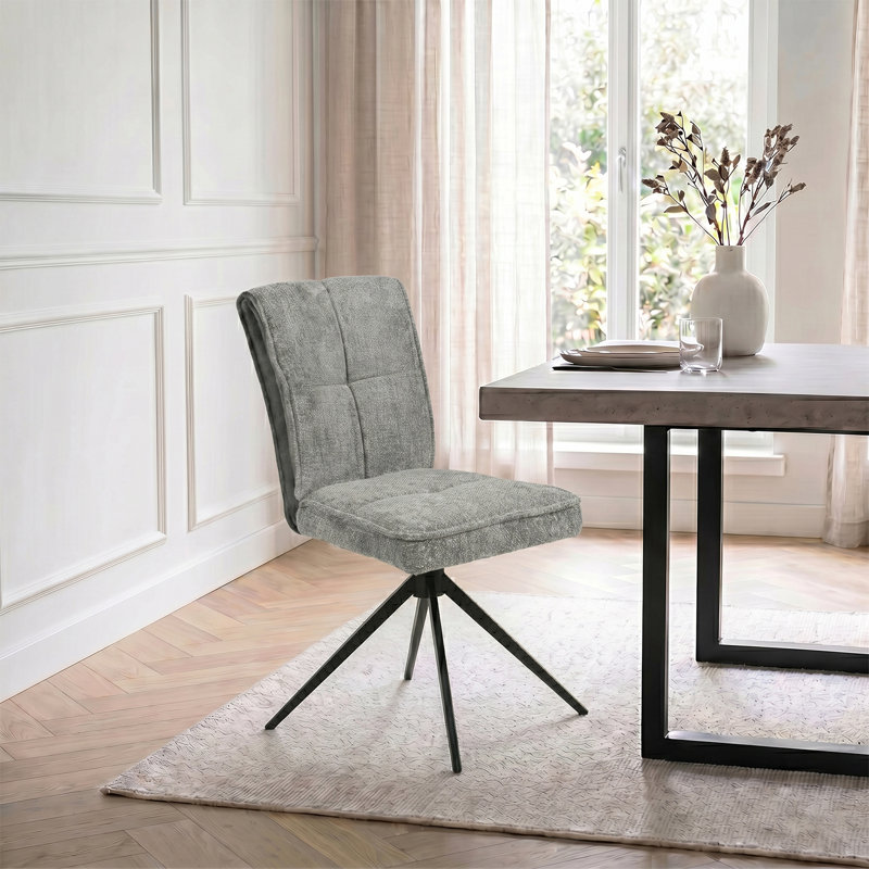 Parsons Chair in White, 4, Gray