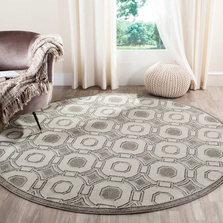 Thornbury Performance Geometric Rug, Round 7'