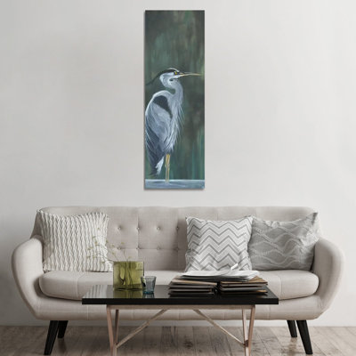 Blue Heron by Emily Magone - Wrapped Canvas Panoramic Gallery-Wrapped Canvas Giclée