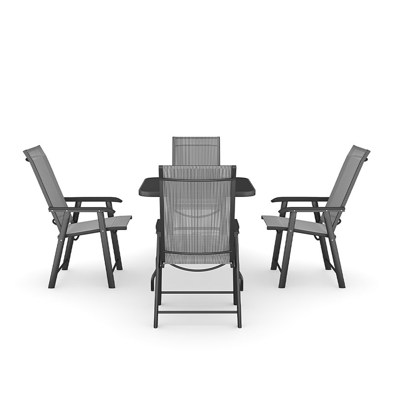 Amilcar 4 - Person Patio Dining Set with Square Table