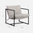 Reagle Modern Metal Framed Sling Accent Chair-82152823