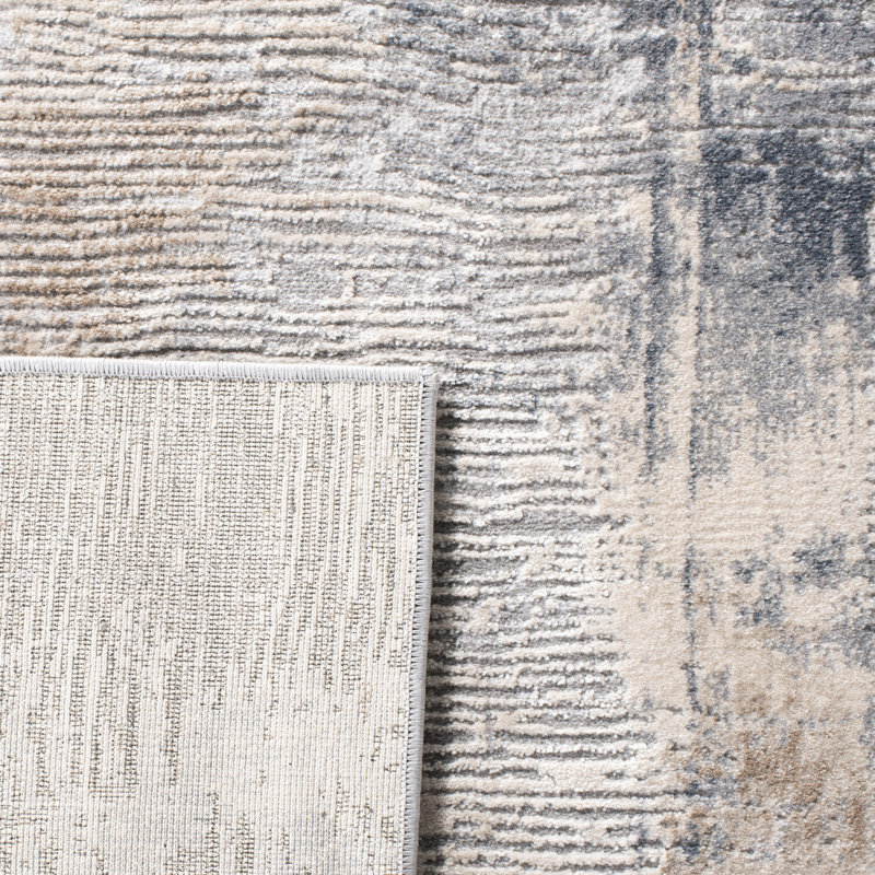 Childersburg Machine Woven Grey Indoor Rug, Rectangle 122 x 183 cm