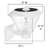 DIY Friendly Haven Solar Light Wall, Pier and 3" Fitter White-309553397