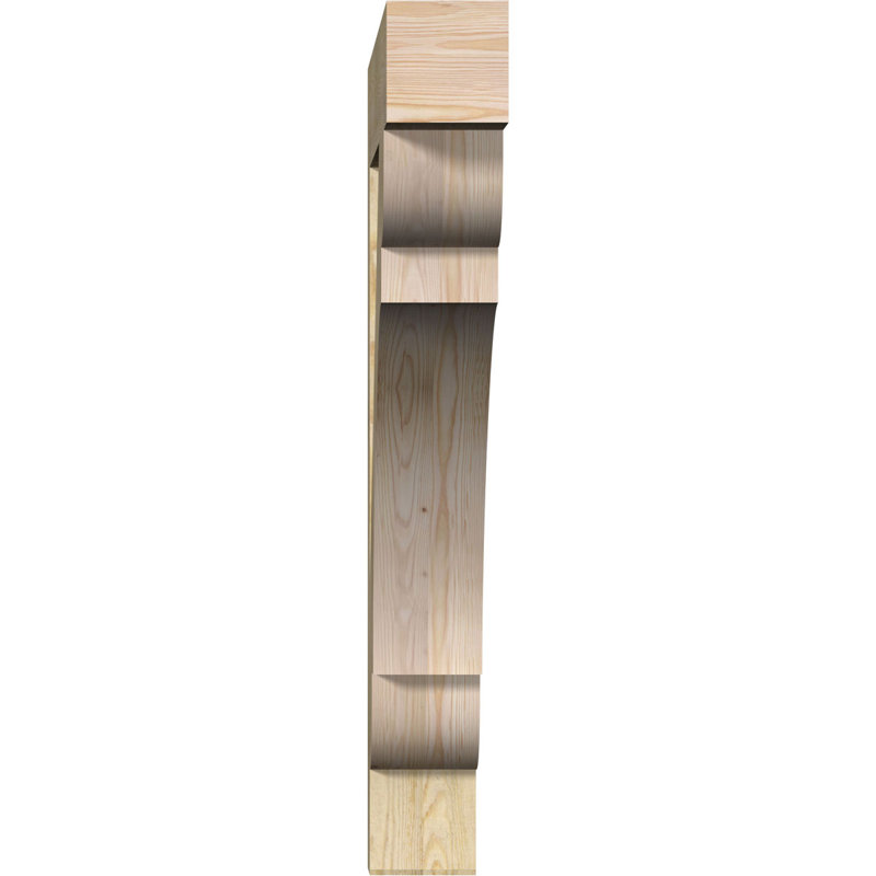 H 6 po x P 6 po Support en bois / corbeau, Sapin de Douglas, H 46 po x l 6 po x P 46 po
