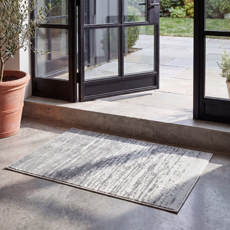 Tapis gris / gris clair Bethlyn, Rectangle 12 pi x 15 pi