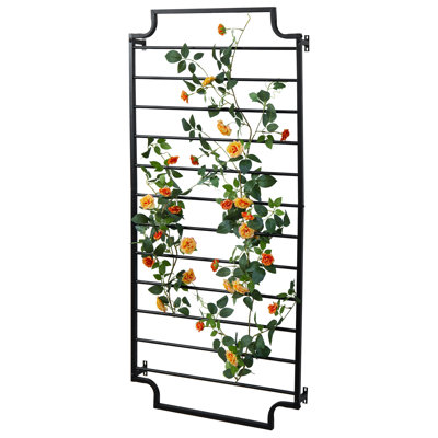 Wall Garden Black Metal Trellis
