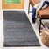 Tekla Natural Fiber Hand Woven Jute/Cotton Striped Rug in Gray