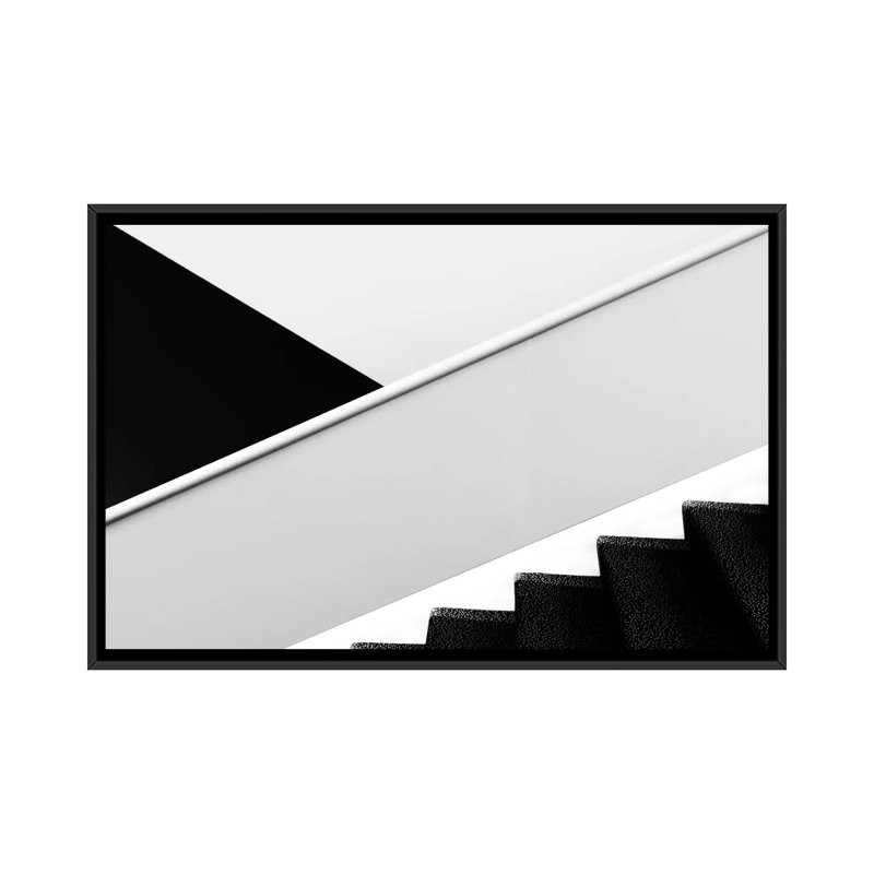 « différentes façons », reproduction d’impression sur toile, H 18 po x l 26 po x P 1,5 po, Toile encadrée noire, Pas de tapis
