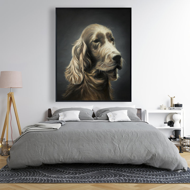 Field Spaniel Pets Office Framed Canvas | Home Decor Art