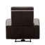 Fauteuil inclinable électrique standard en cuir véritable de 41 po de largeur Shippenville