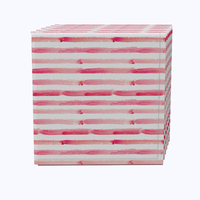 100% Cotton Striped Square Napkin