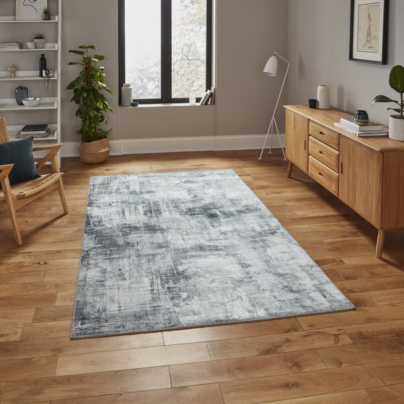 Aaliayah area rug Printed Rectangle Grey, Rectangle 120 x 170cm